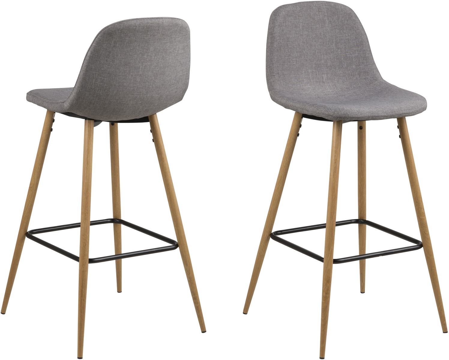 Lot de 2 chaises de bar WILMA