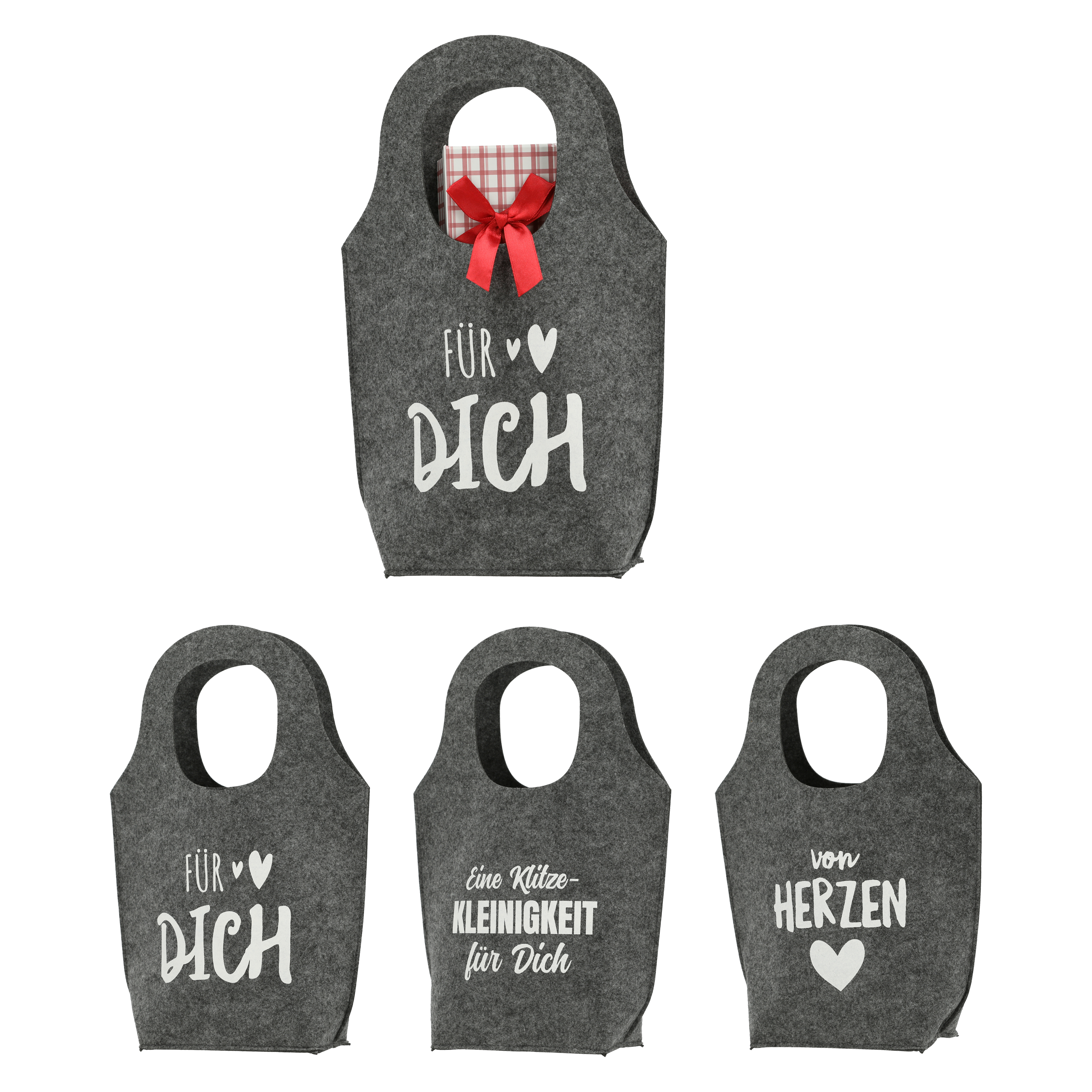 Geschenketasche mit Spruch FILZ Geschenketasche mit Spruch FILZ