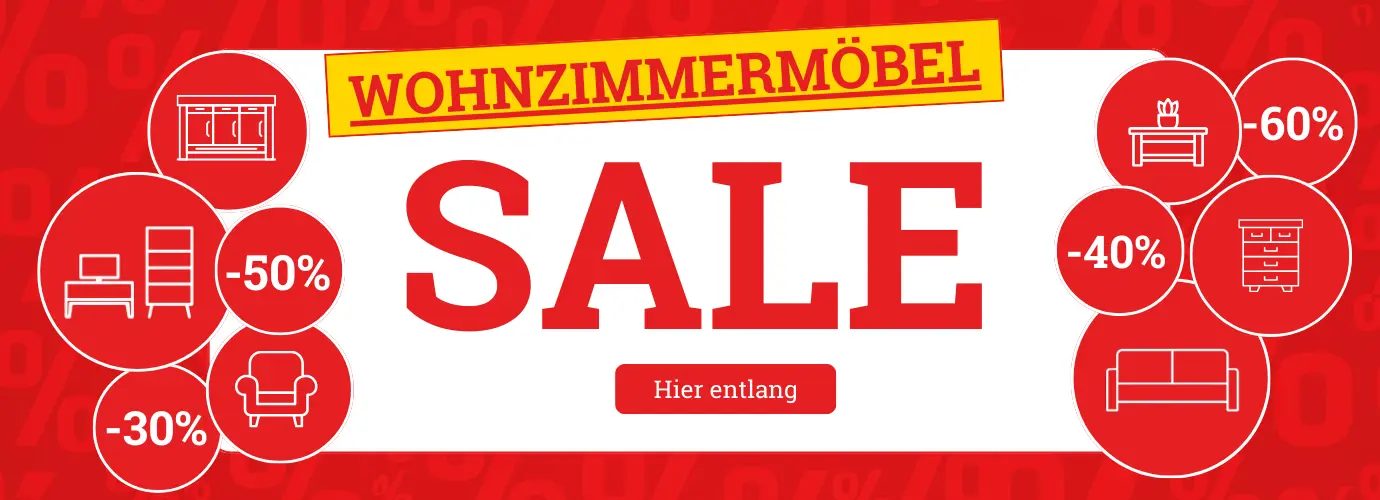 Wohnzimmermöbel SALE -> Jetzt richtig sparen!