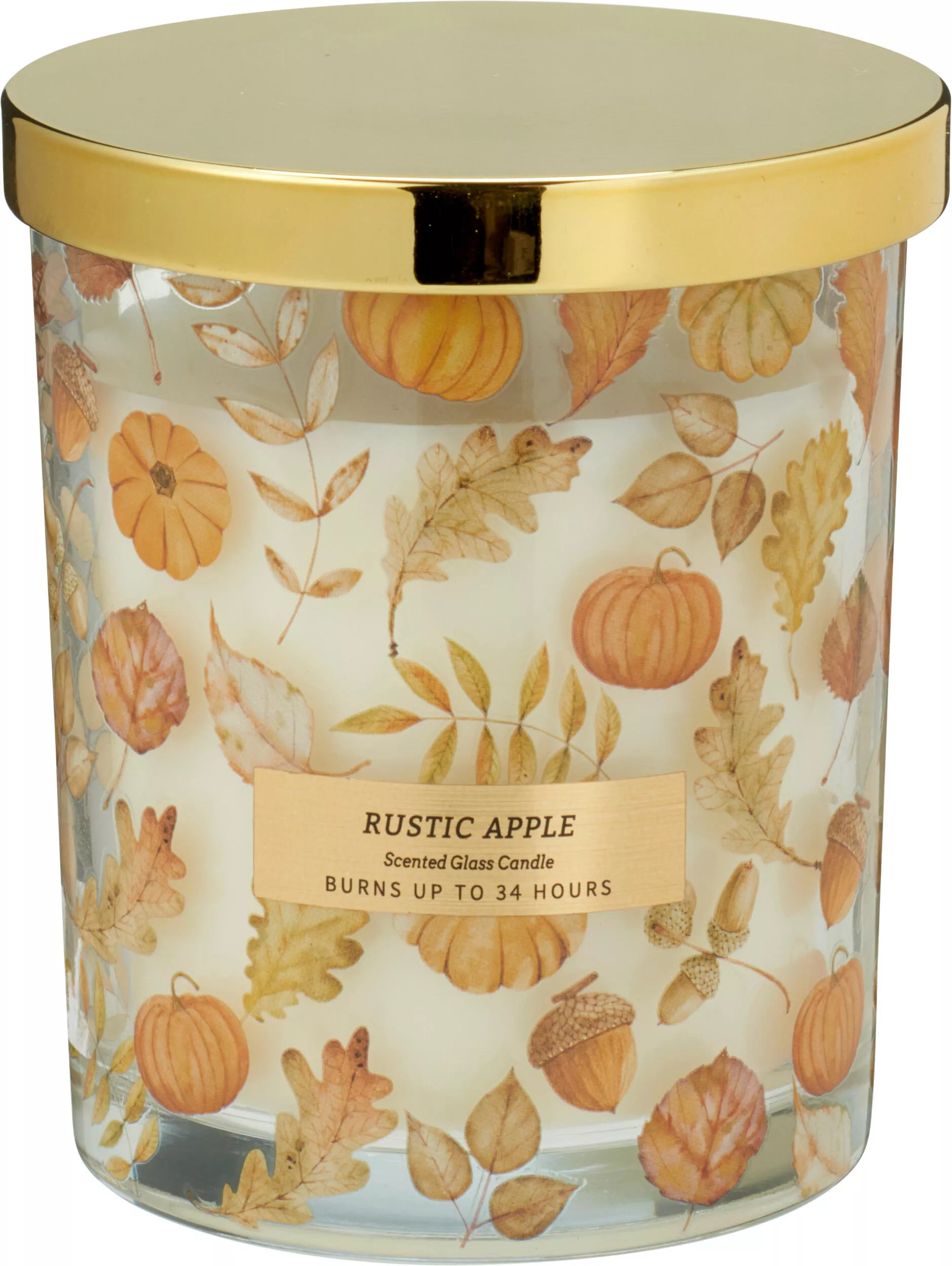 Bougie dans pot en verre HERBST