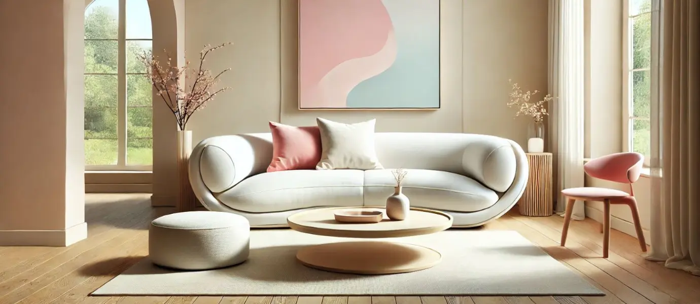 Tendance en matière d'aménagement : des couleurs bonbon et des courbes organiques Tendance en matière d'aménagement : des couleurs bonbon et des courbes organiques