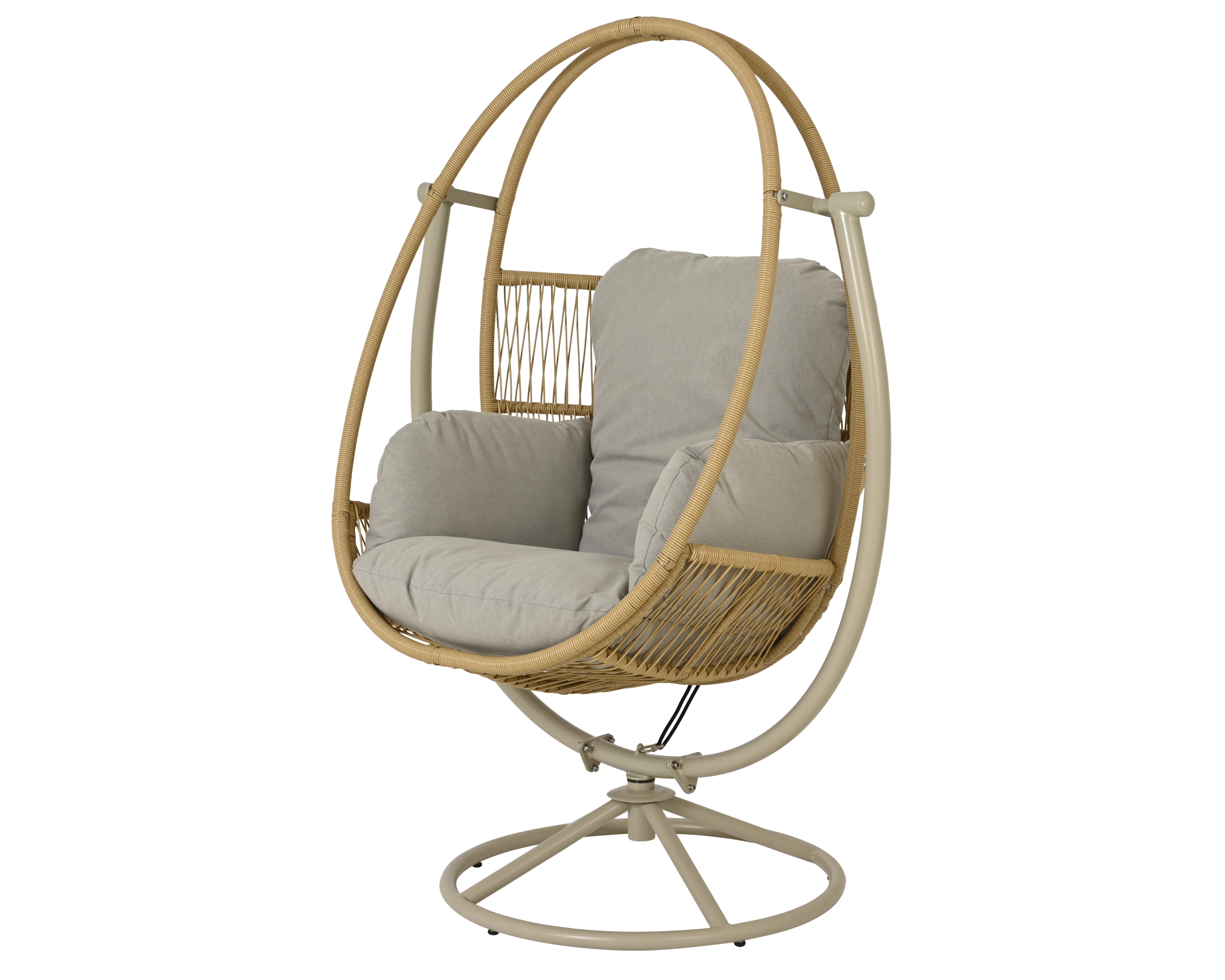 Korb-Hängesessel beige TUNJA Korb-Hängesessel beige TUNJA