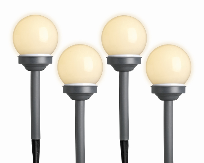 Lampes de jardin LED par lot de 4