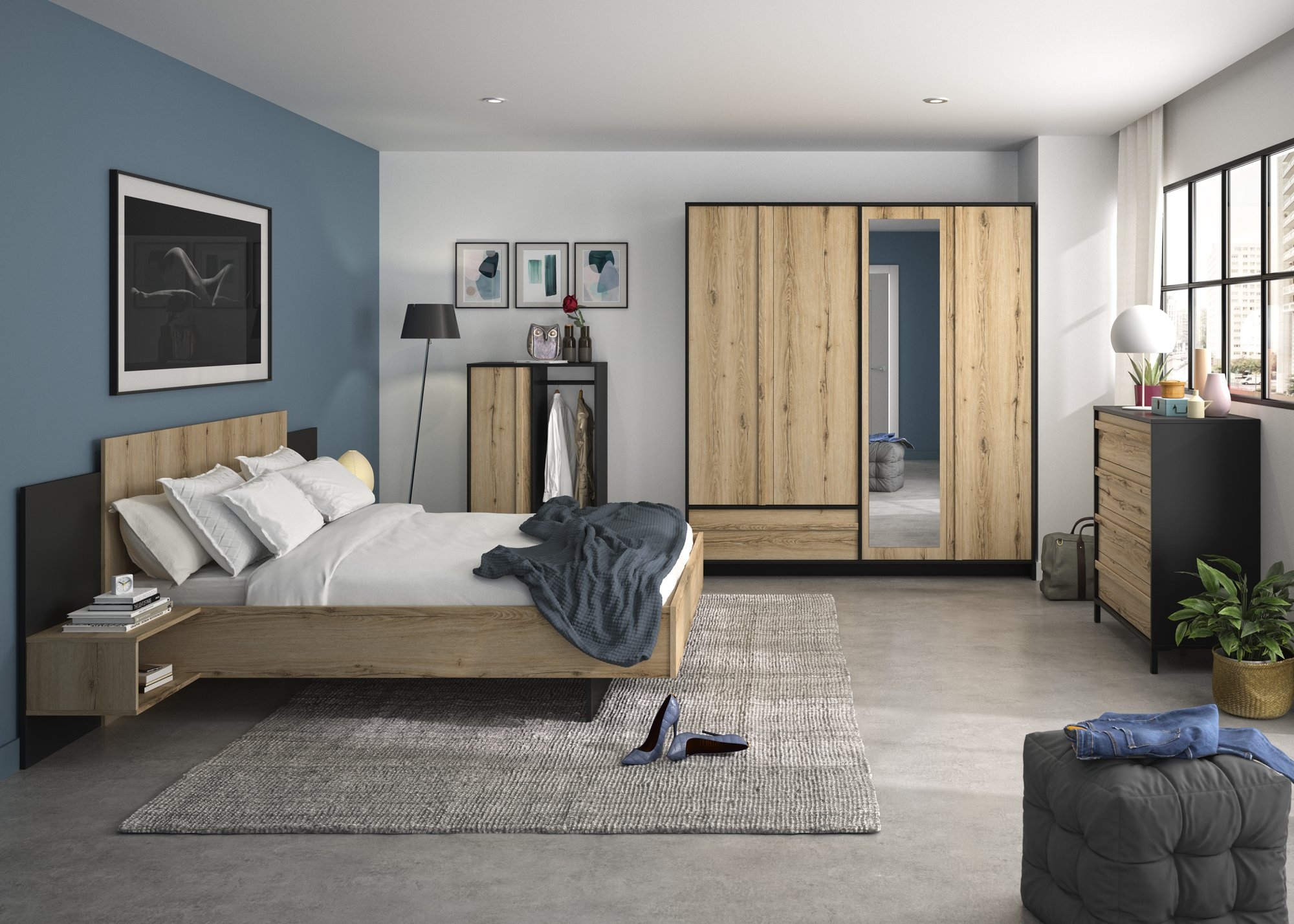 Schlafzimmer 4-teilig  MIMIZAN SET 1 Schlafzimmer 4-teilig  MIMIZAN SET 1