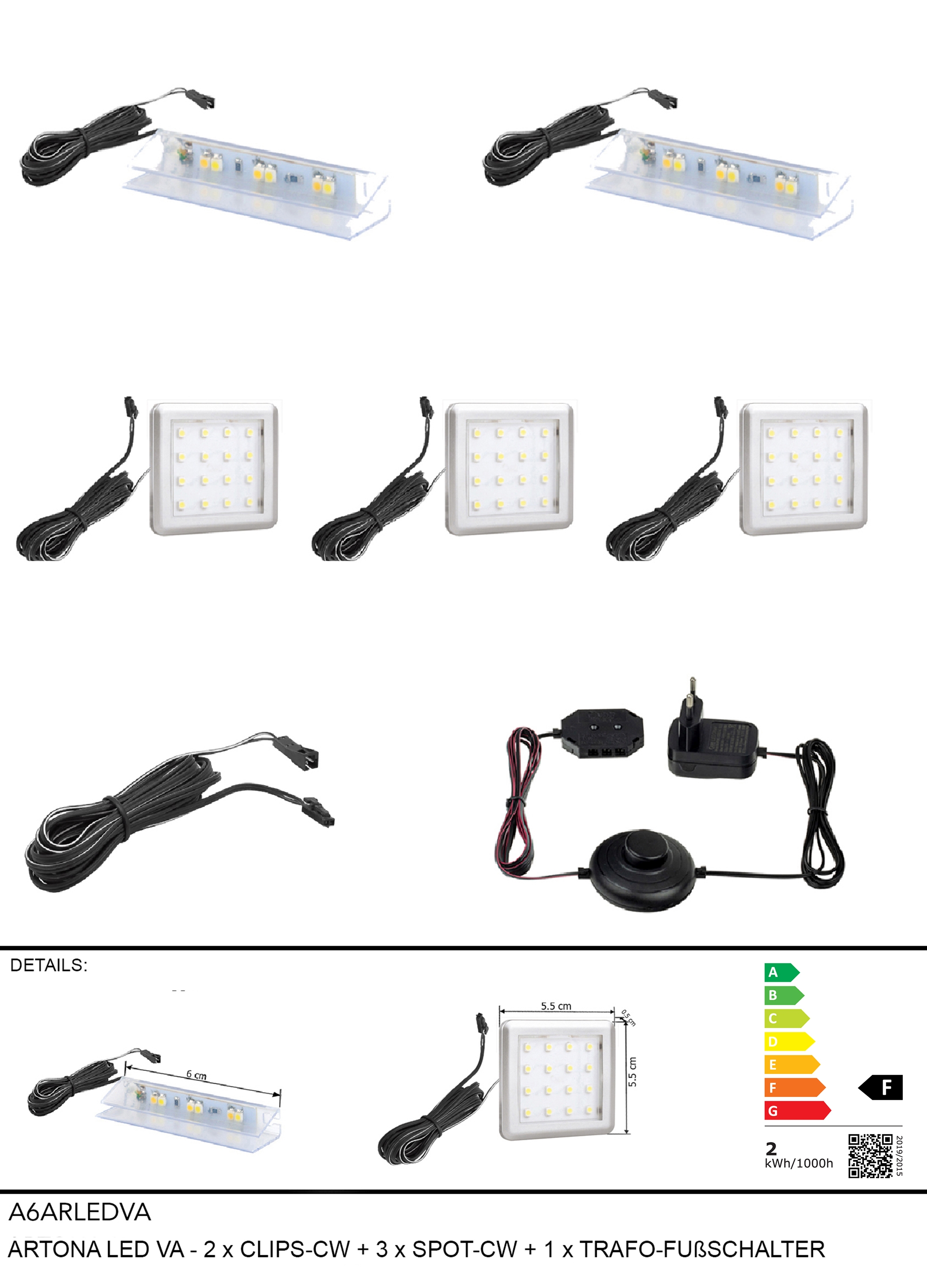 Kit d'éclairage LED VA CARTAGO