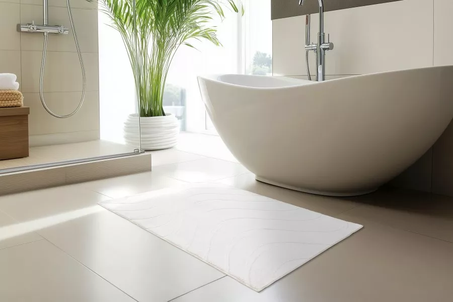 Tapis de bain ondulé LINA