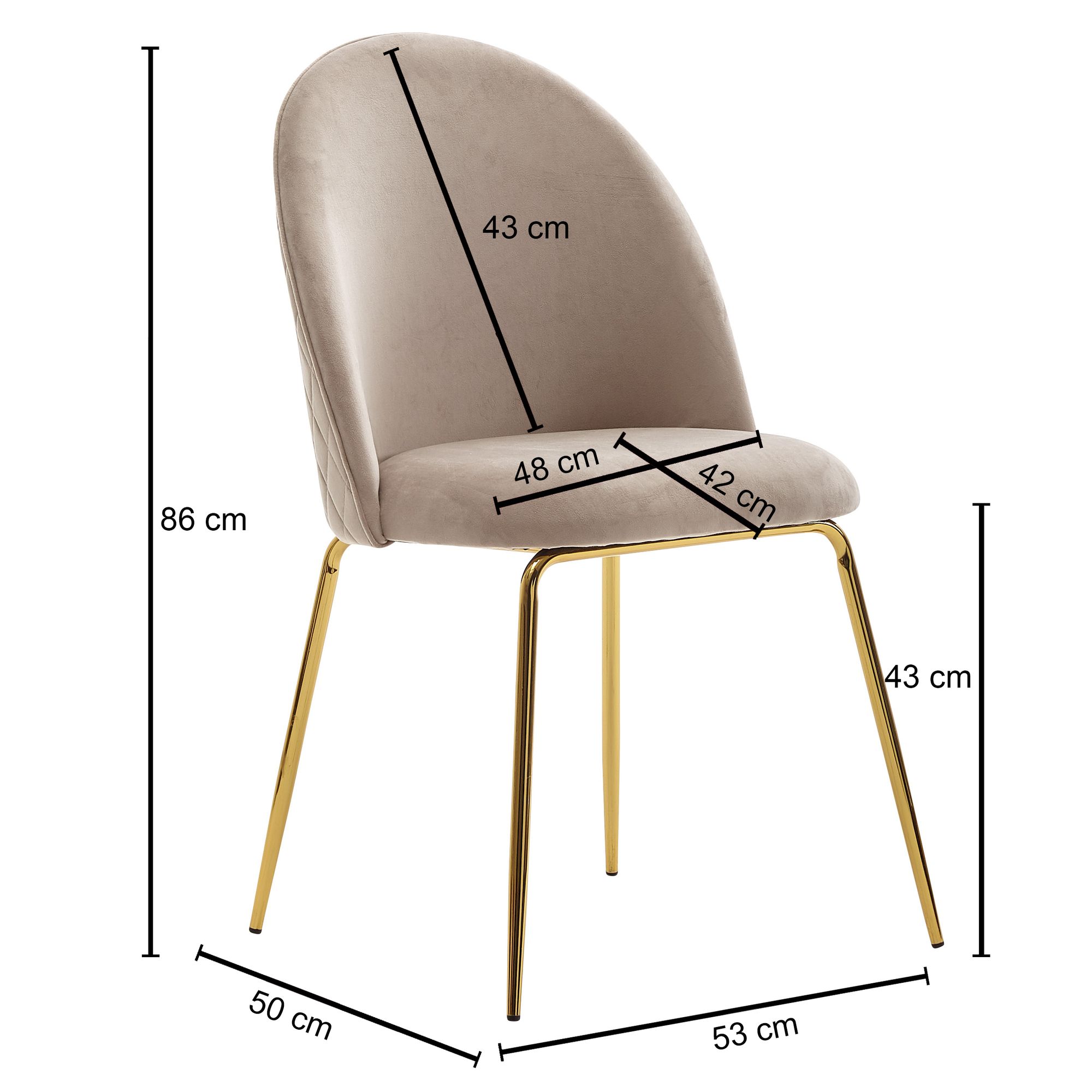 Lot de 2 chaises de salle  à manger PHU TABBERK