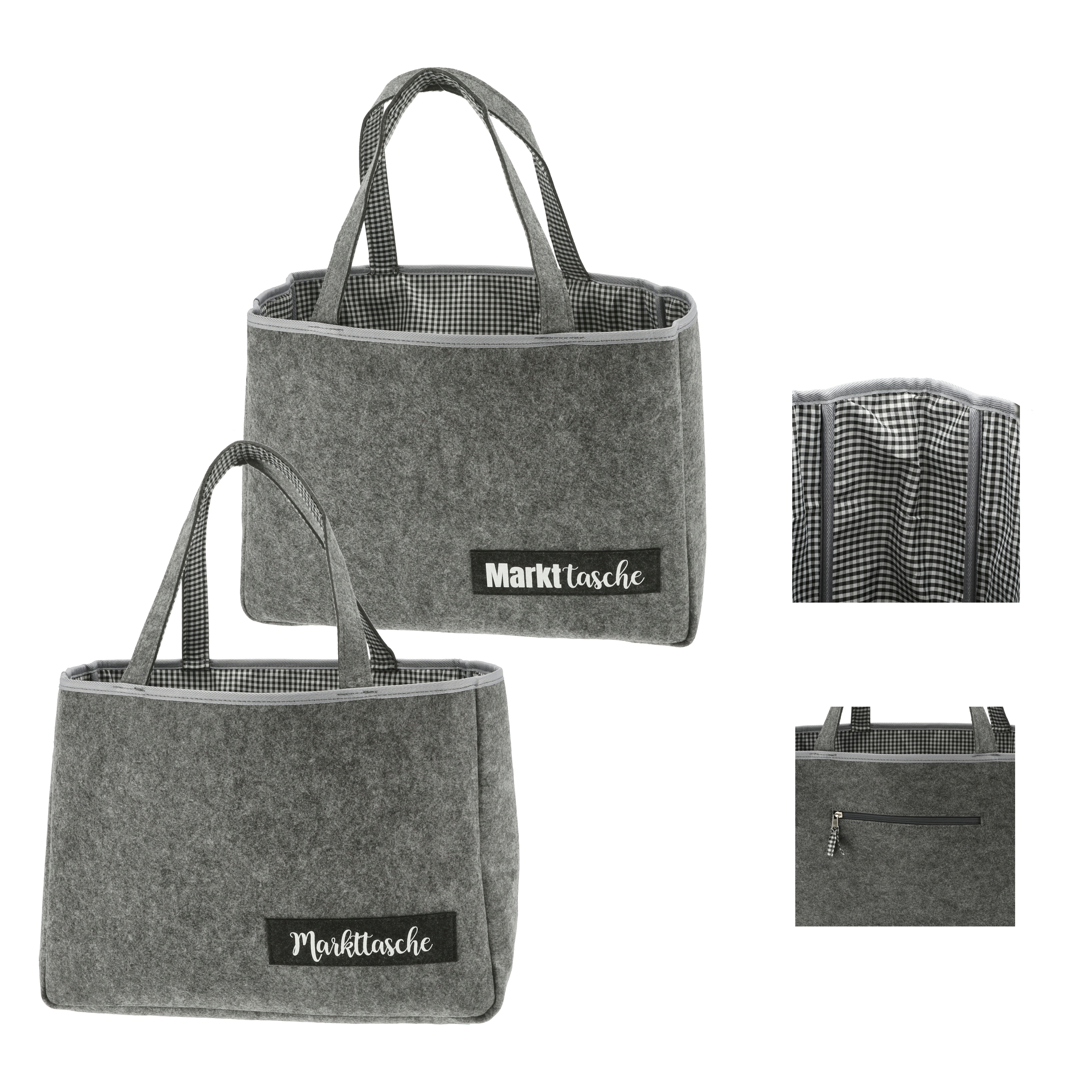 Sac shopper avec inscription FILZ