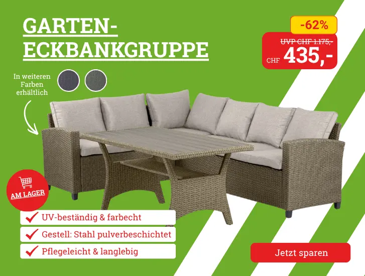 MEGA Preis! Garten-Eckbank-Gruppe. Hier entdecken>