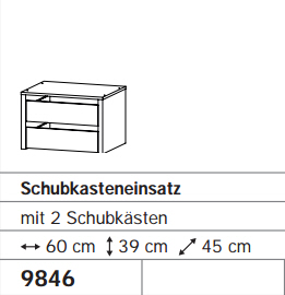 Schubkasteneinsatz LORIGA