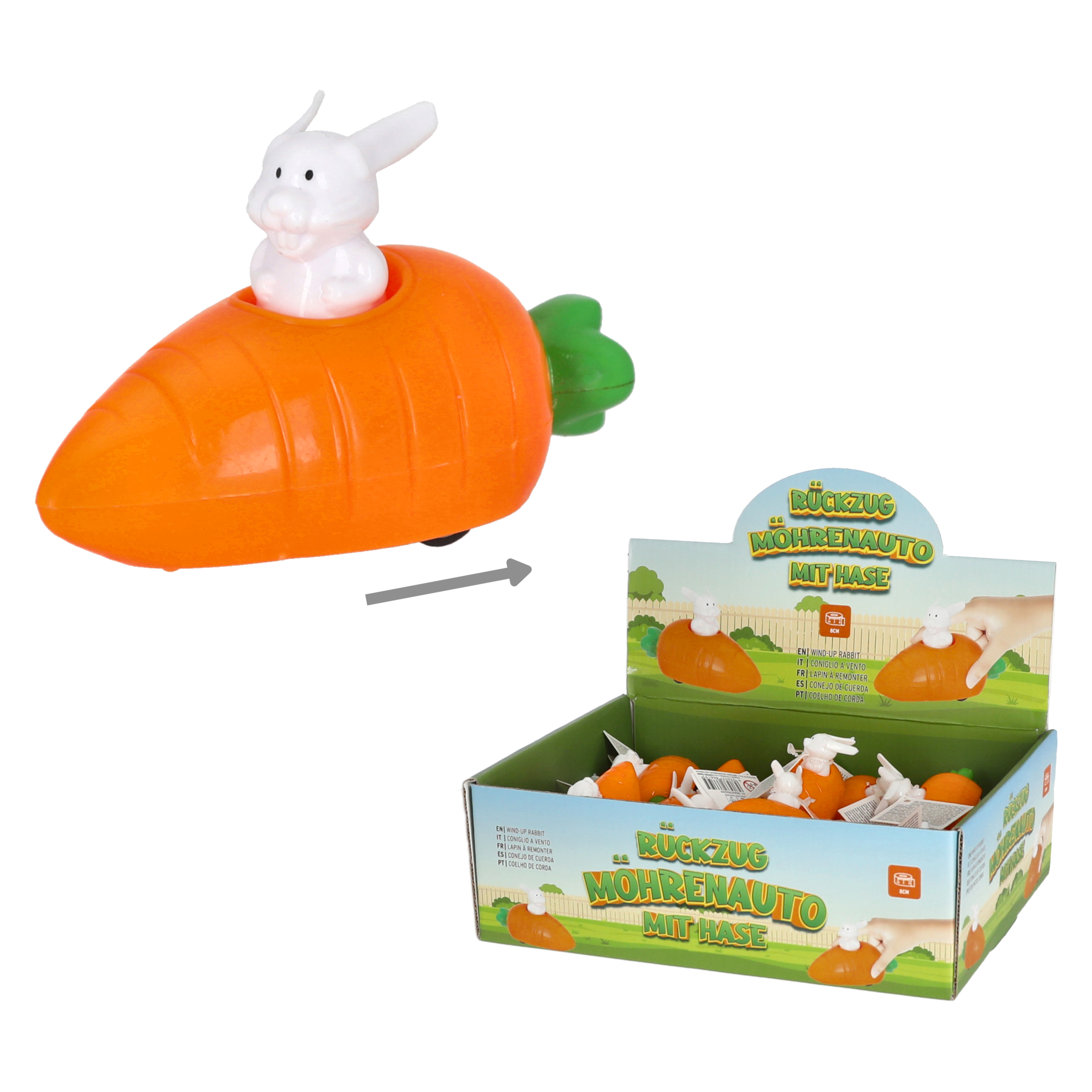 Auto carotte avec lapin EASTER