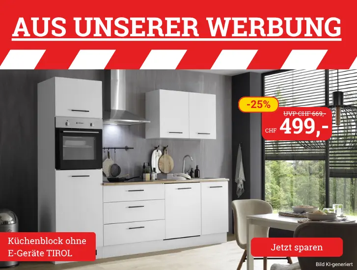 Aus unserer Werbung! Küchenblock TIROL. Hier entdecken>