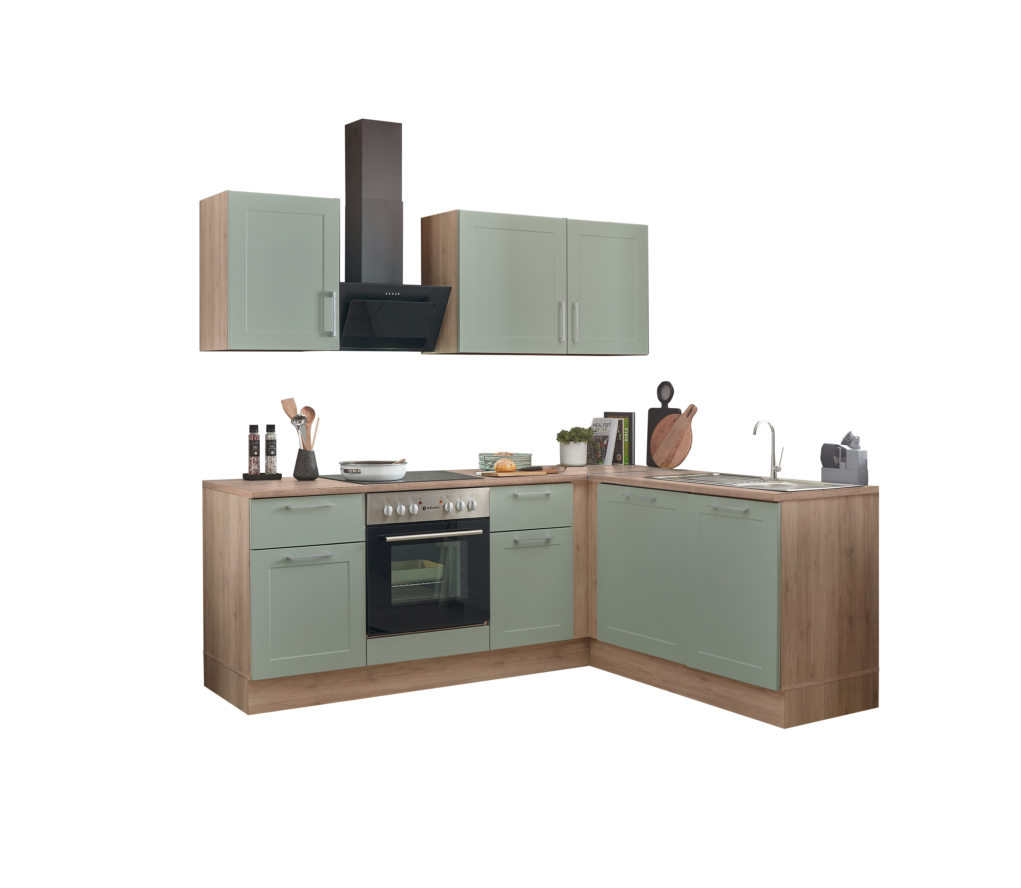 Bloc cuisine avec électroménager HASTINGS (cuisine d'angle) II Bloc cuisine avec électroménager HASTINGS (cuisine d'angle) II