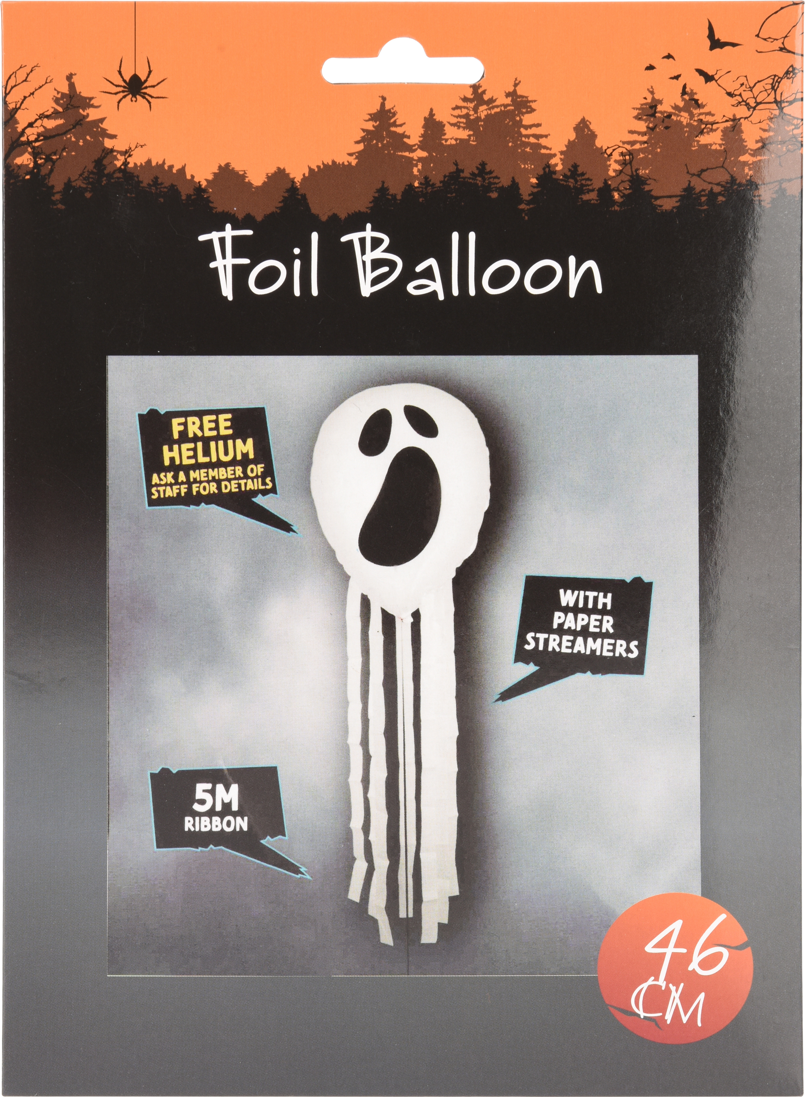 Ballon gonflable fantôme à franges HALLOWEEN Ballon gonflable fantôme à franges HALLOWEEN