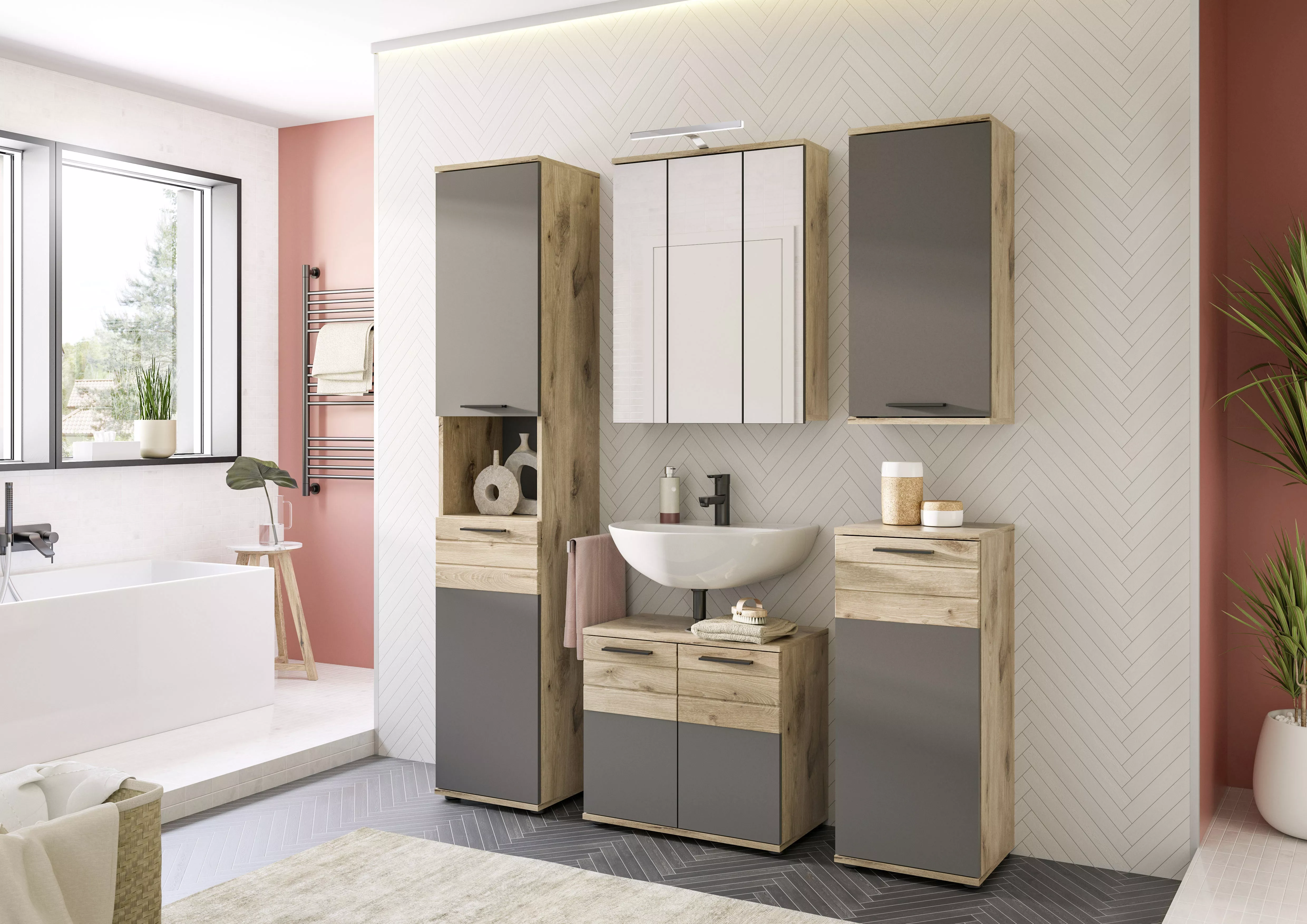 Armoire de toilette AGARO