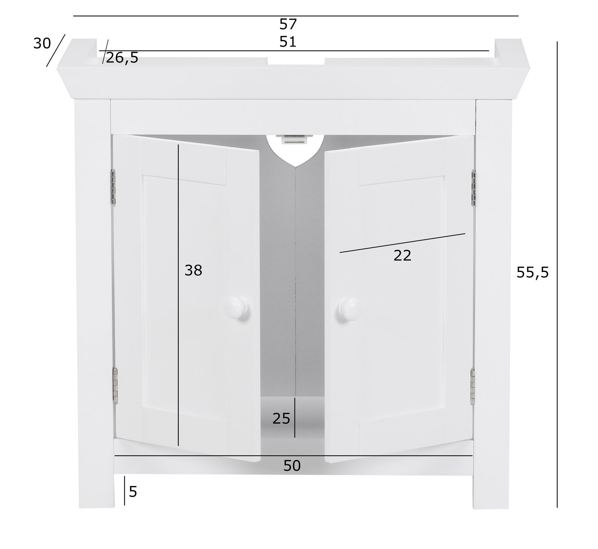 Waschbeckenunterschrank PALCARAJU