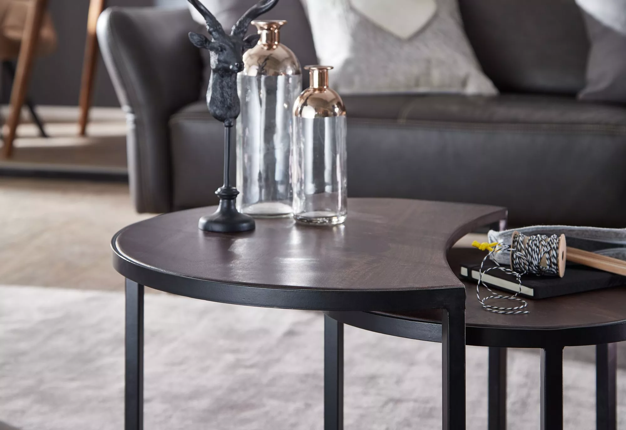 Lot de 2 tables basses DOI KHON RONG