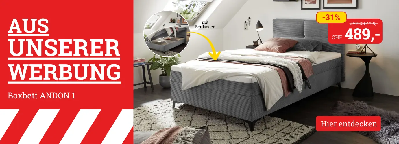 Aus unserer Werbung! Boxbett ANDON 1