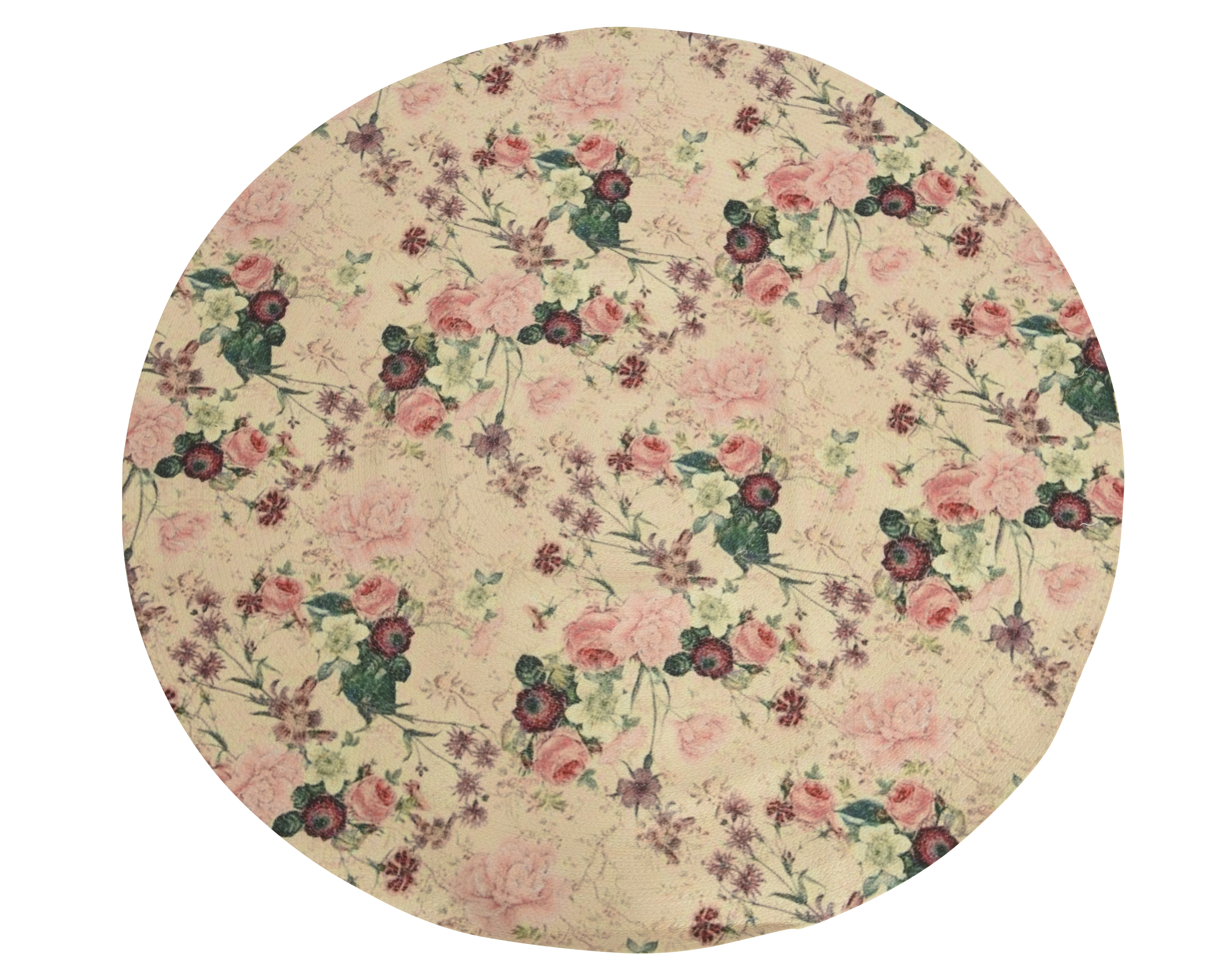 Tapis rond FLOWERS