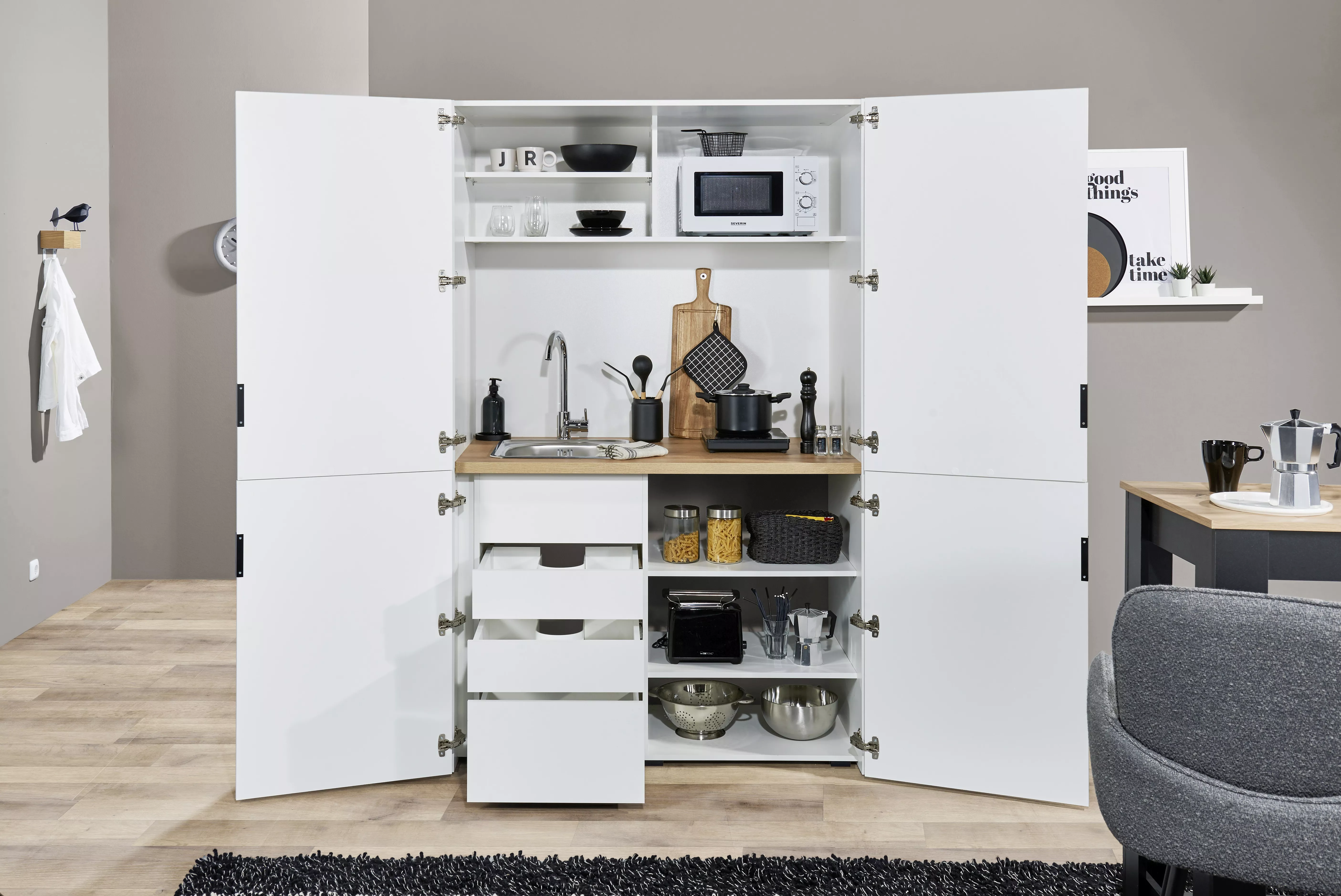 Cuisine dans bloc armoire HEIDELBERG