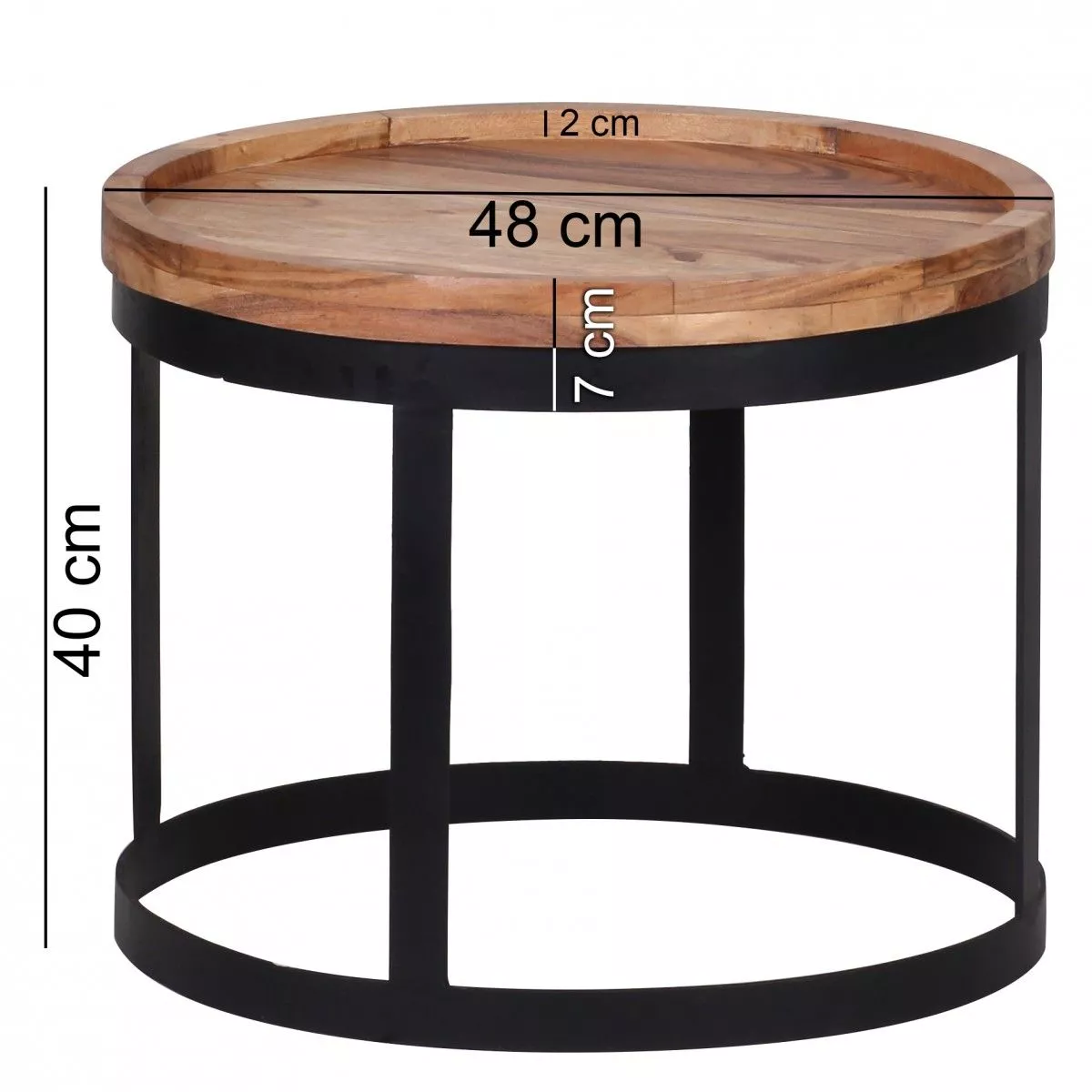 Lot de 2 tables d'appoint KHON KAEN