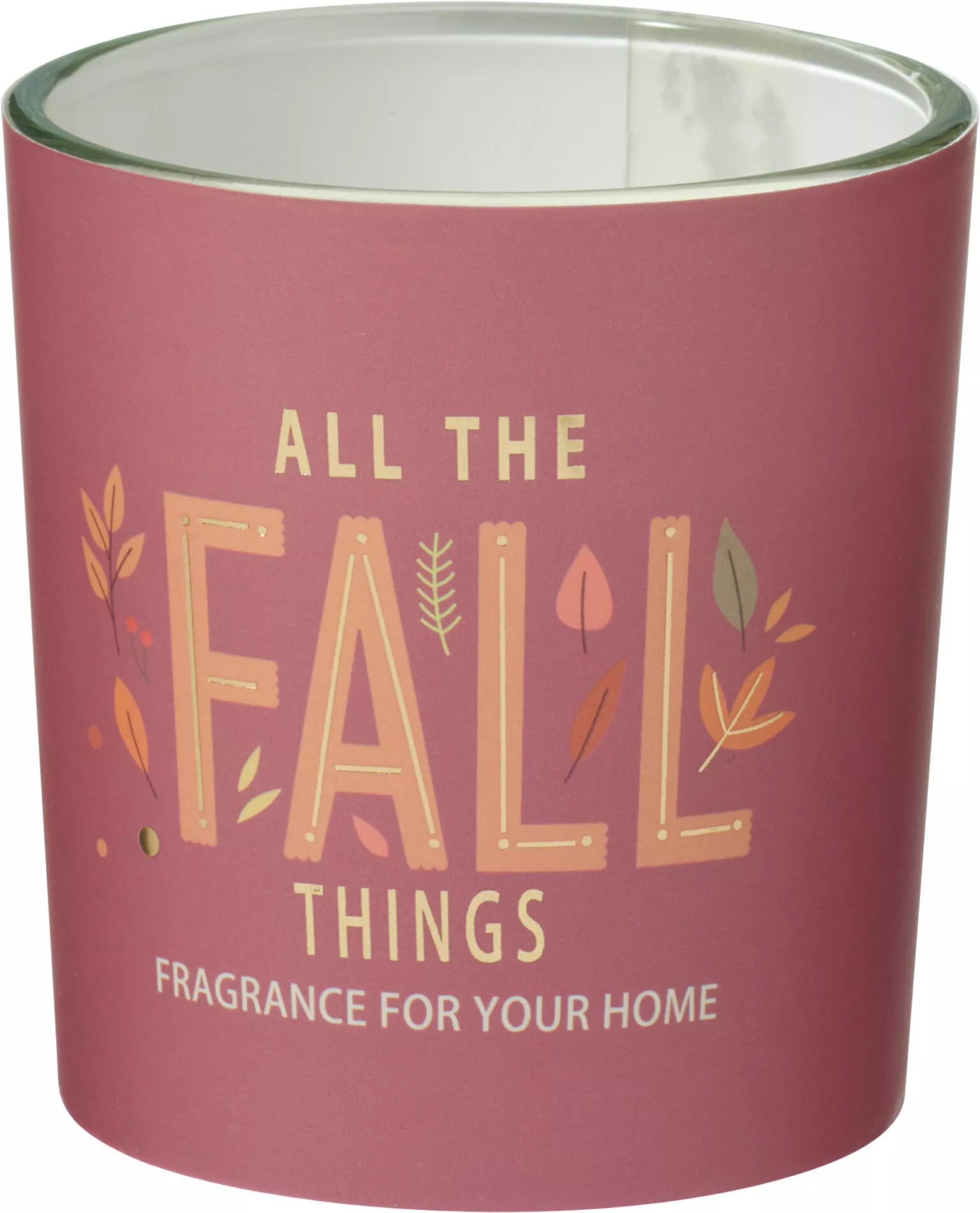 Bougie dans pot en verre HERBST
