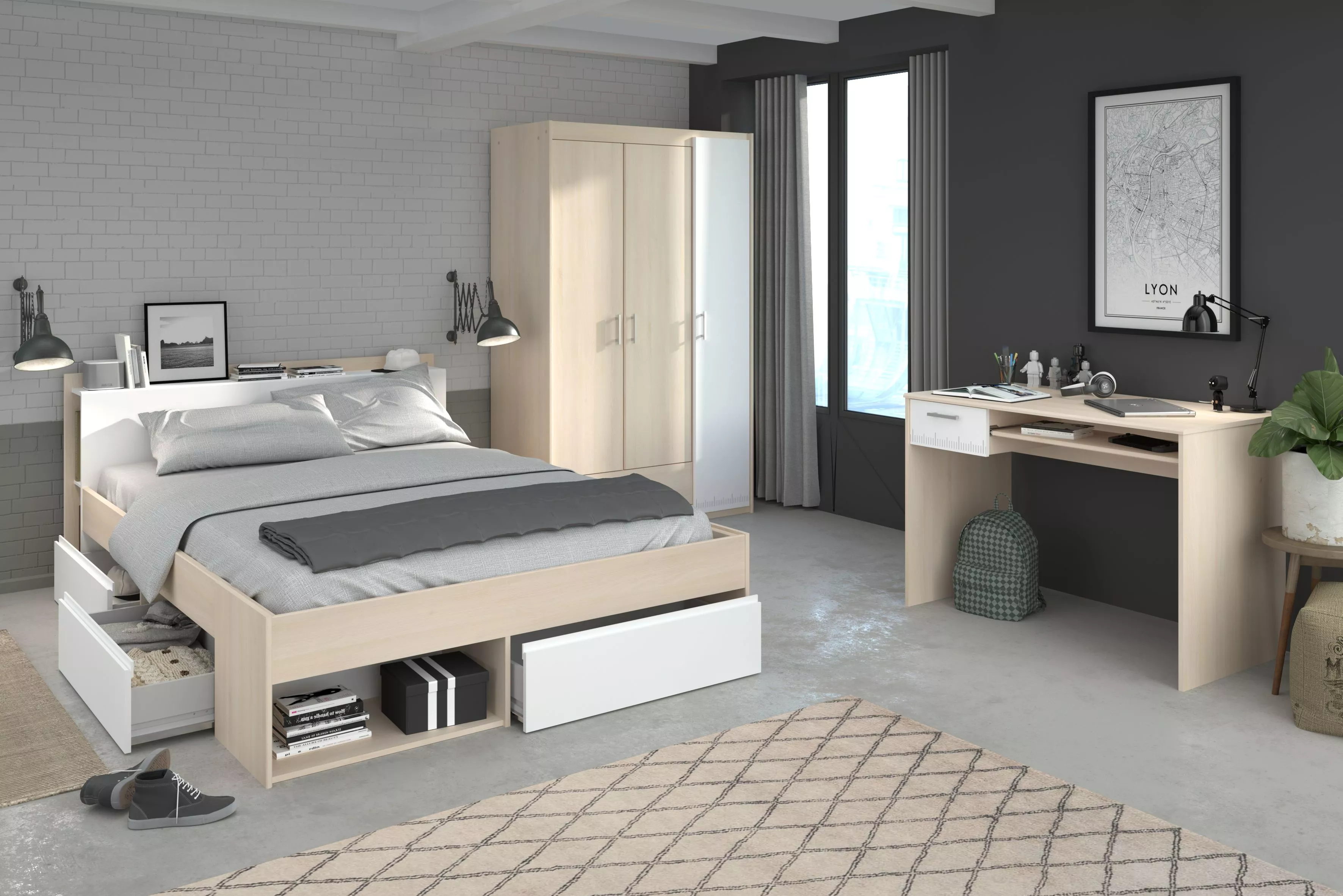 Jugendzimmer 3-teilig MOST 73