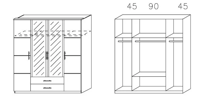 Drehtürenschrank MICRO