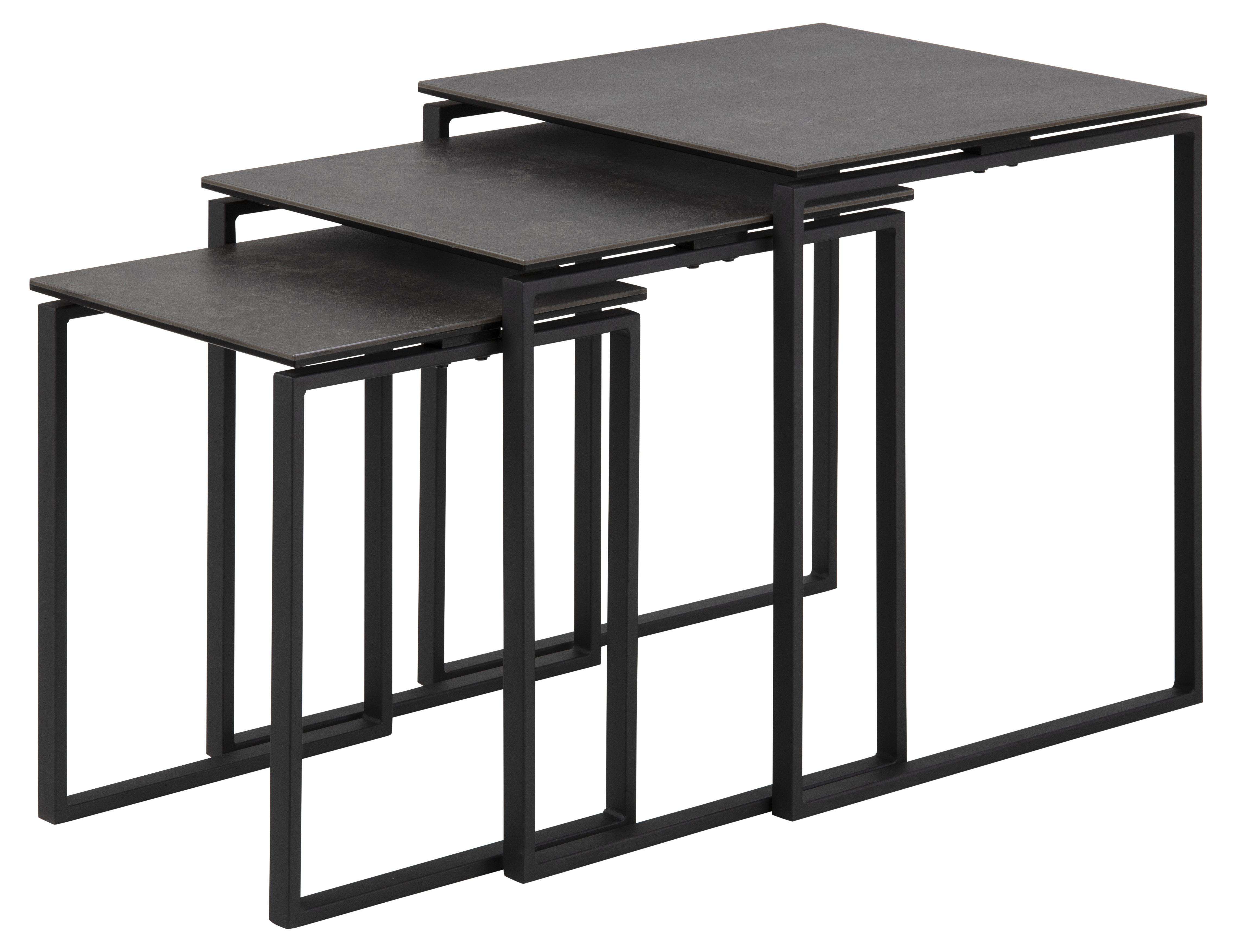 Lot de 3 tables gigognes KATRINE Lot de 3 tables gigognes KATRINE