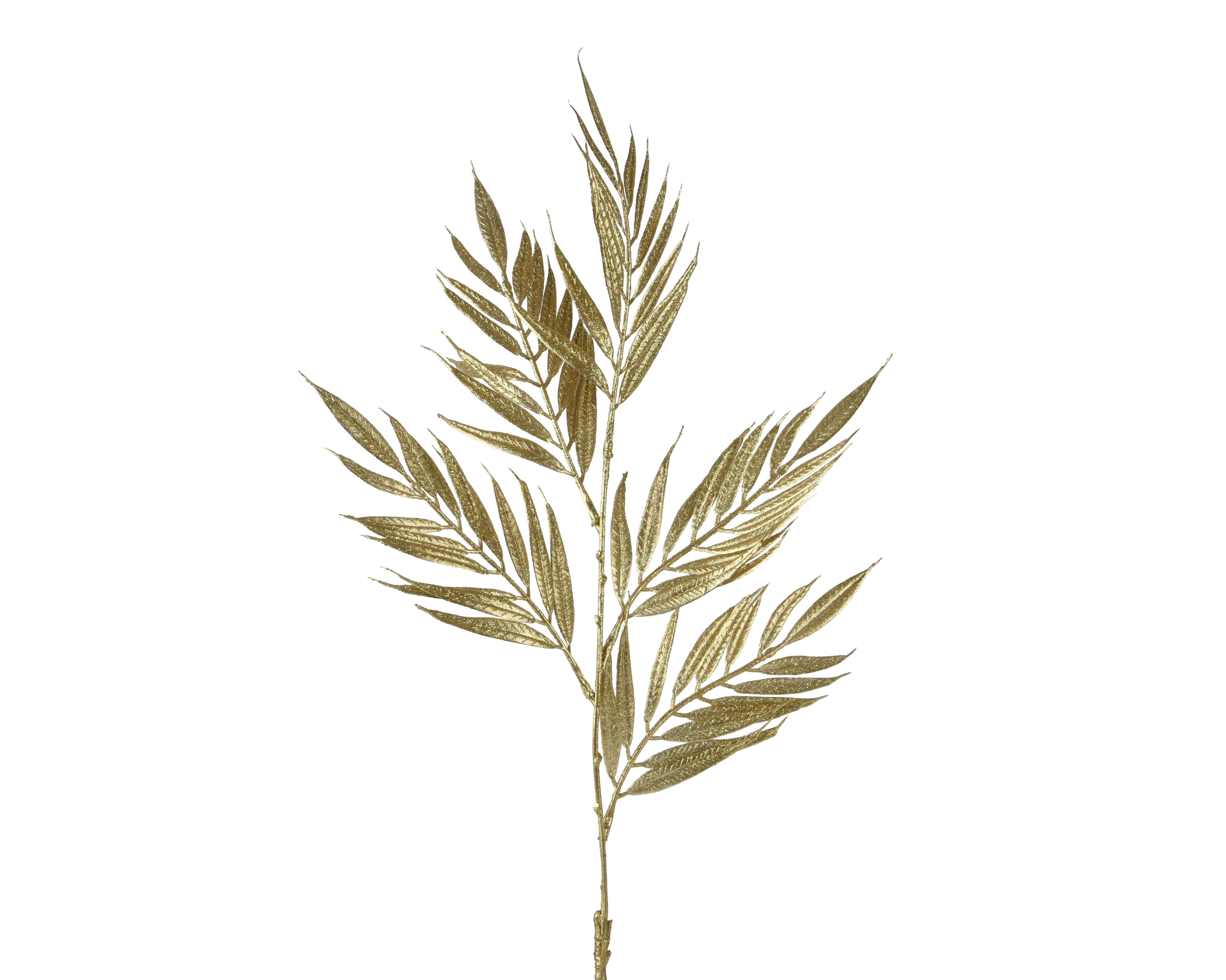 Rameau décoratif avec feuilles dorées DEKO