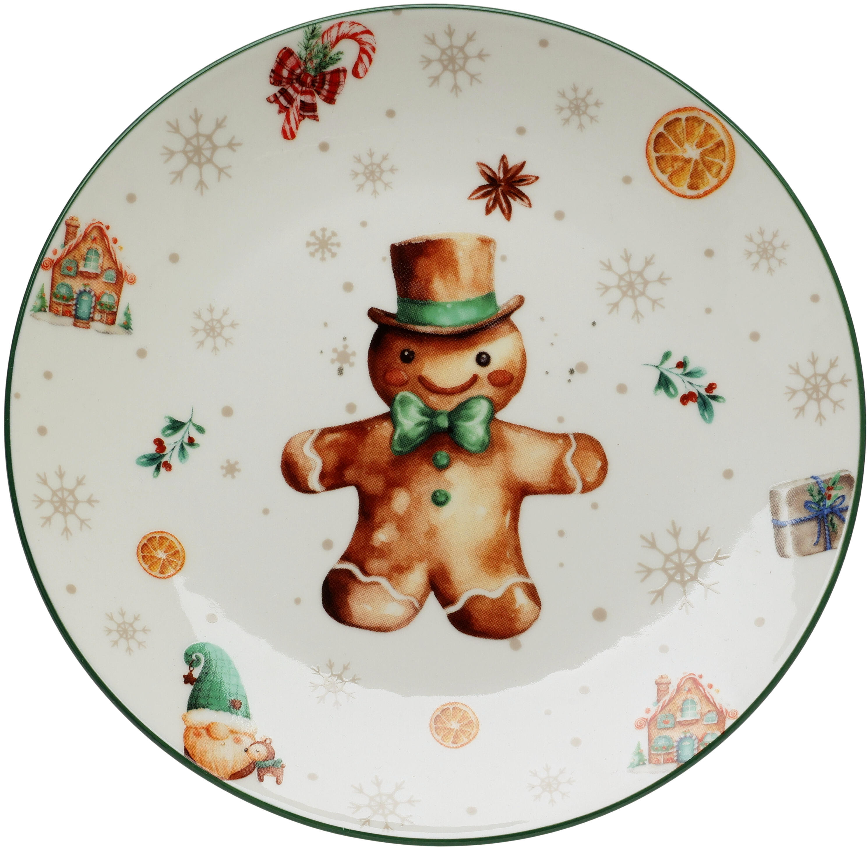 Assiette bonhomme de pain d'épices CHRISTMAS