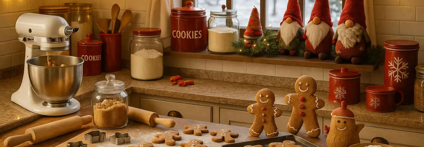 Décorations de Noël : bonhommes en pain d'épices & Co.