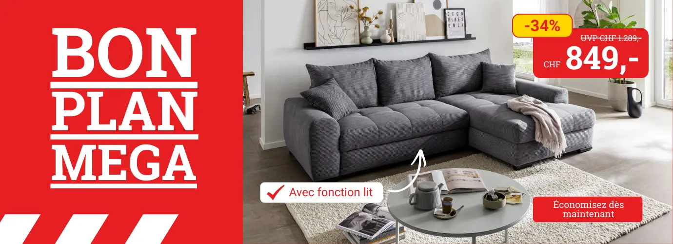 Super bon plan ! Canapé d'angle modulable MORTIMER II