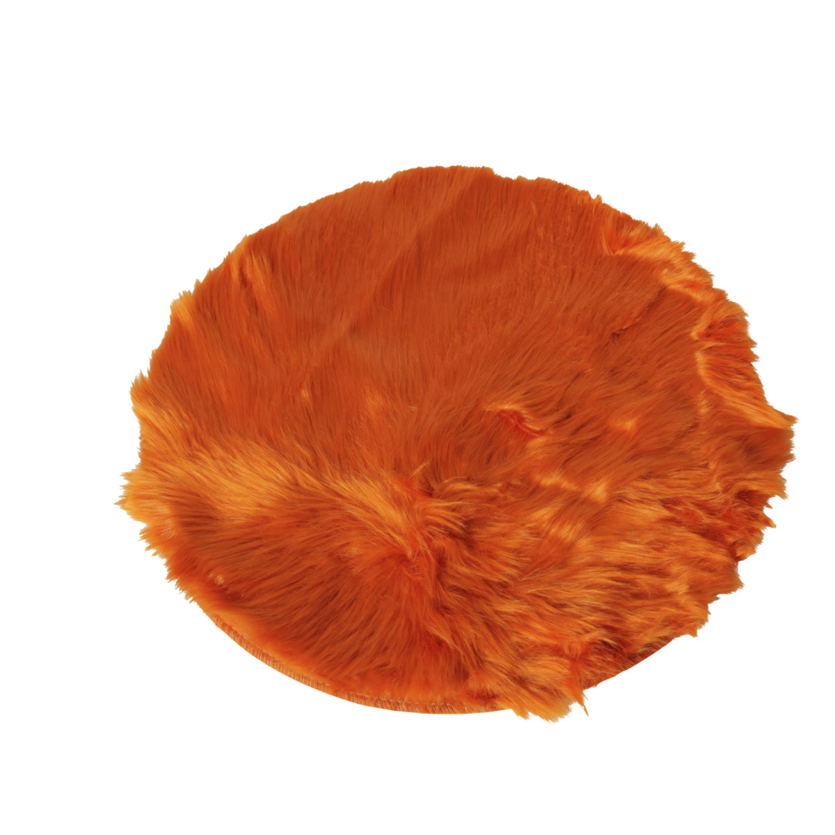 Coussin d'assise rond aspect peluche SKOLDI