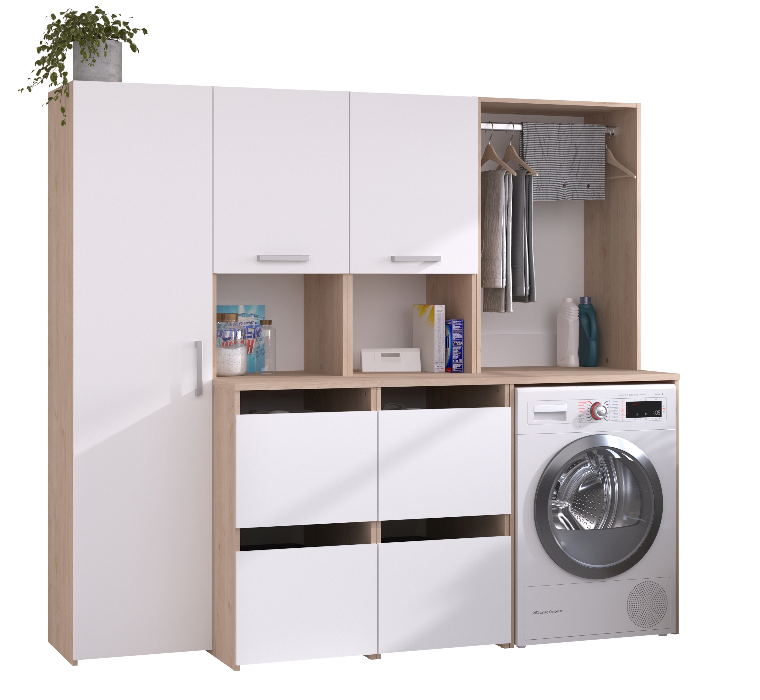 Waschmaschinenumbauschränke-Set LAUNDRY 2