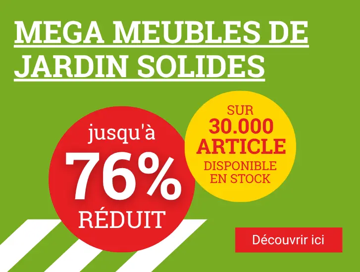 Meubles de jardin jusqu'à 76% de réduction