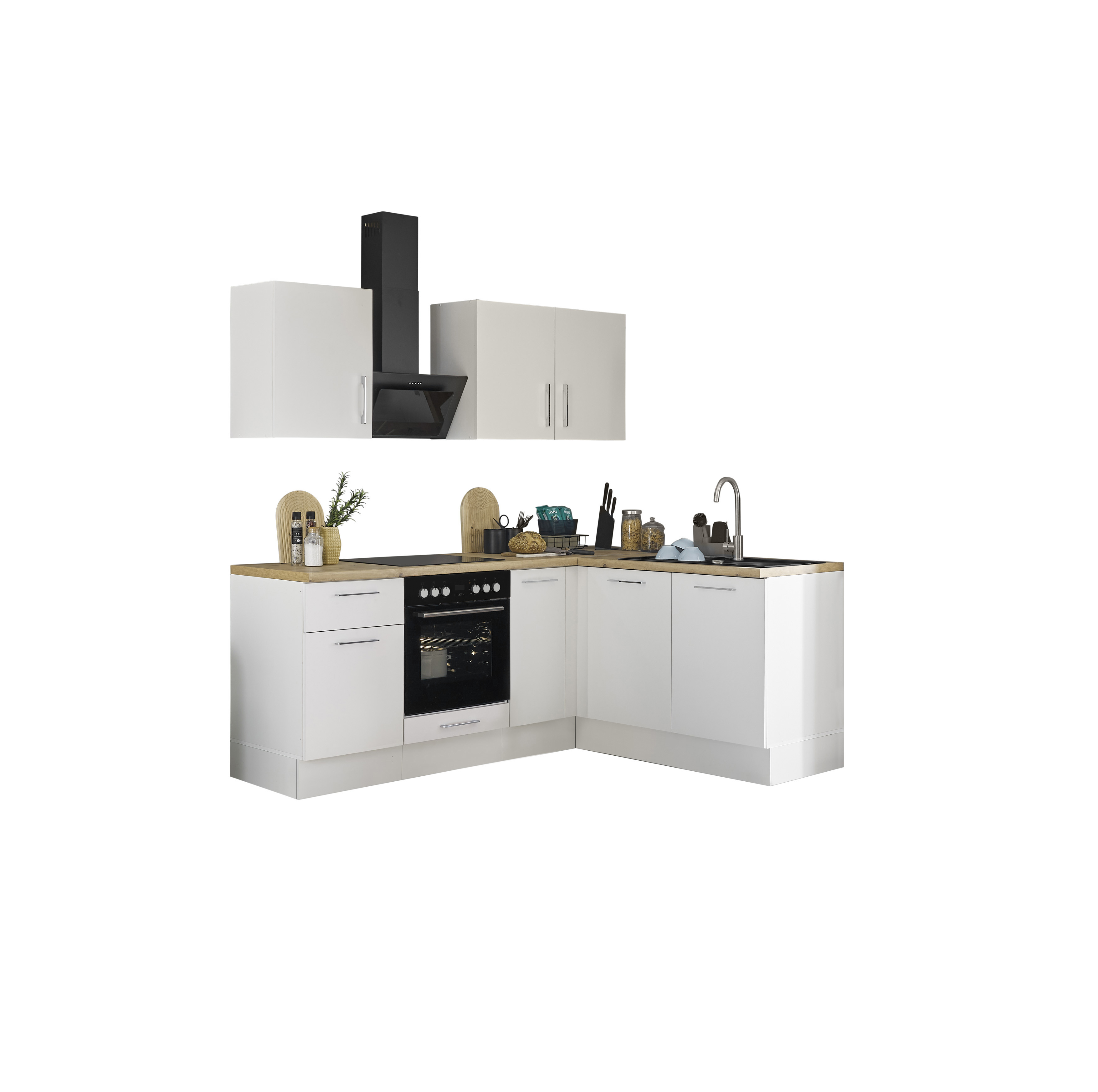Küchenblock mit E-Geräten CORNWALL (Ecke) II Küchenblock mit E-Geräten CORNWALL (Ecke) II