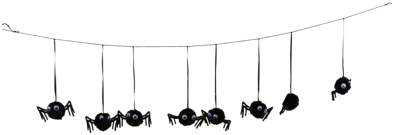 Girlande Spinne Kulleraugen HALLOWEEN Girlande Spinne Kulleraugen HALLOWEEN