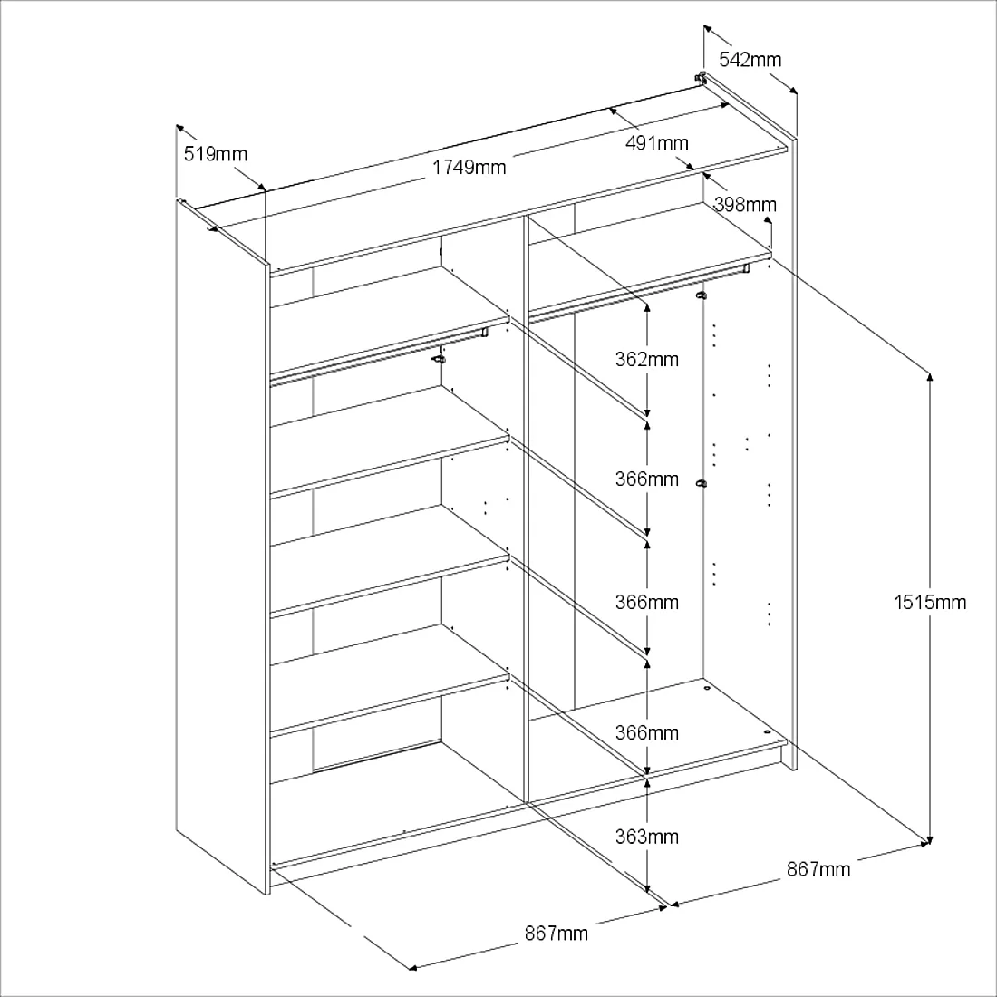Schiebetürenschrank SWING 4