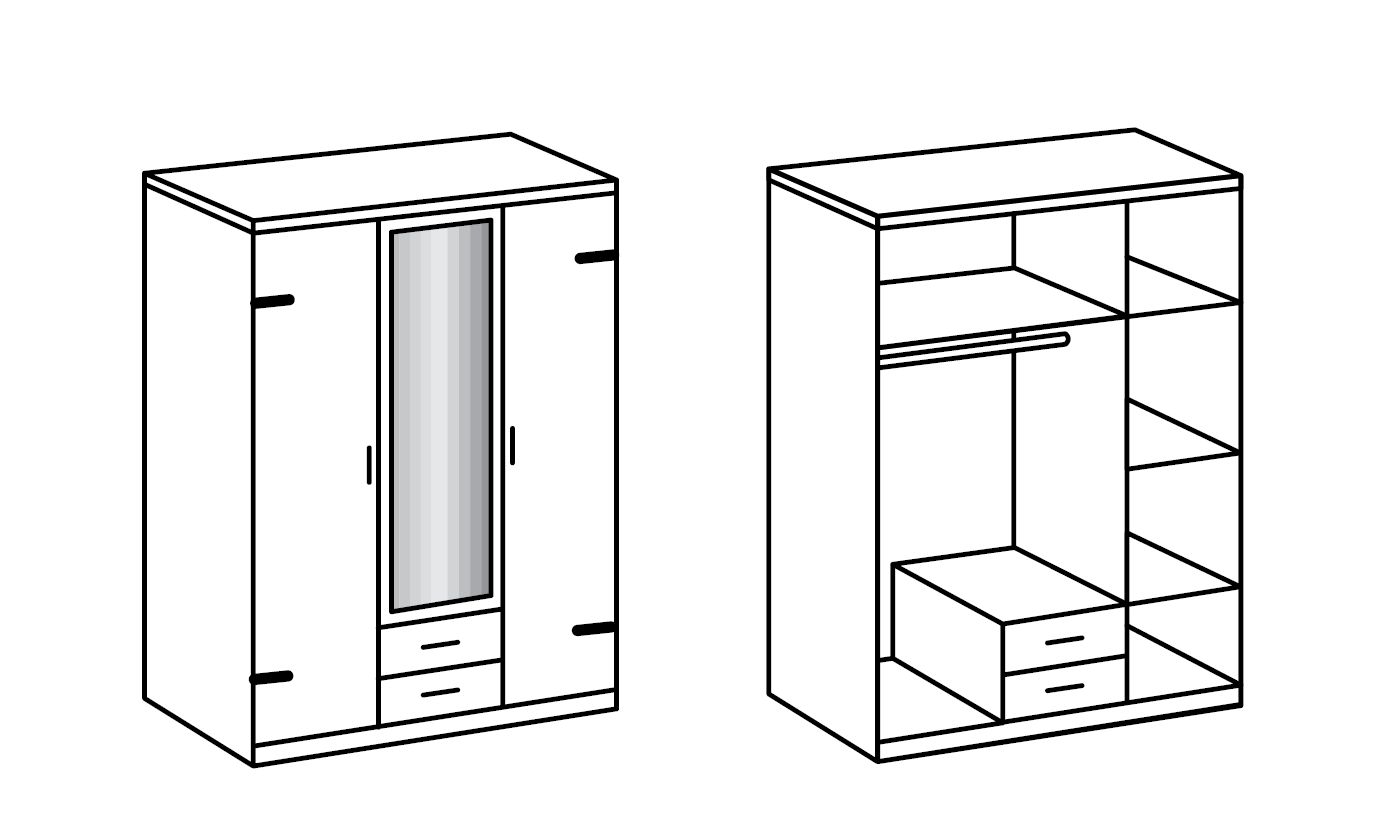 Kleiderschrank LIVERPOOL