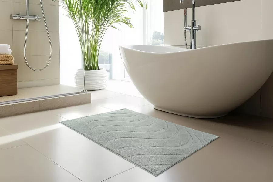 Tapis de bain ondulé LINA