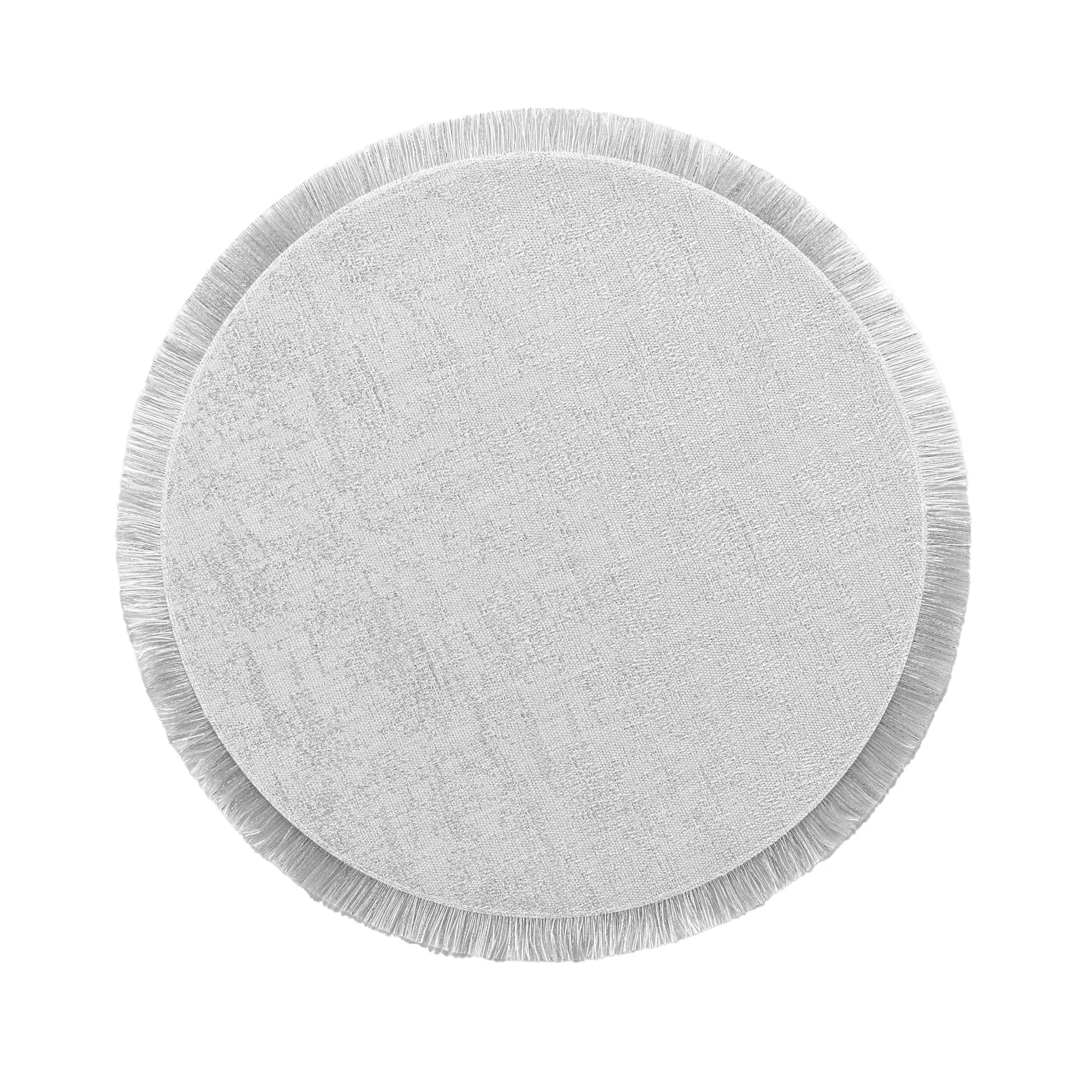 Set de table rond avec fils argentés JOALIE