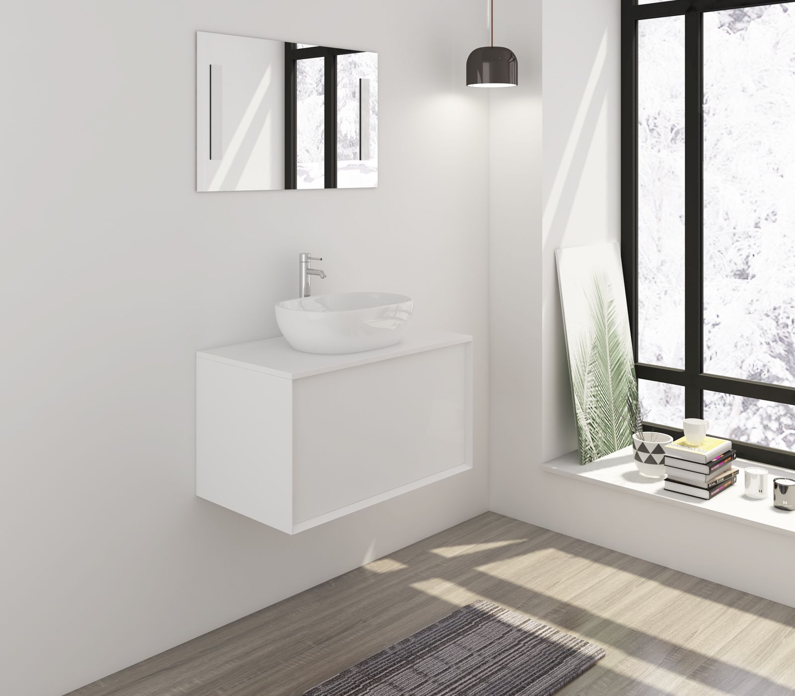 Salle de bains combinée 2 éléments 391679 Salle de bains combinée 2 éléments 391679