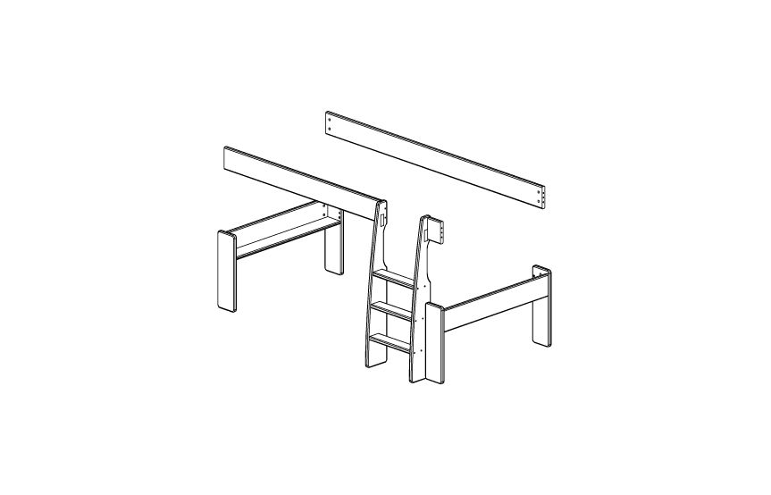 Kit lit mezzanine FOR KIDS 6131