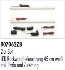 LED-Rückwandbeleuchtung 2er-Set CALI