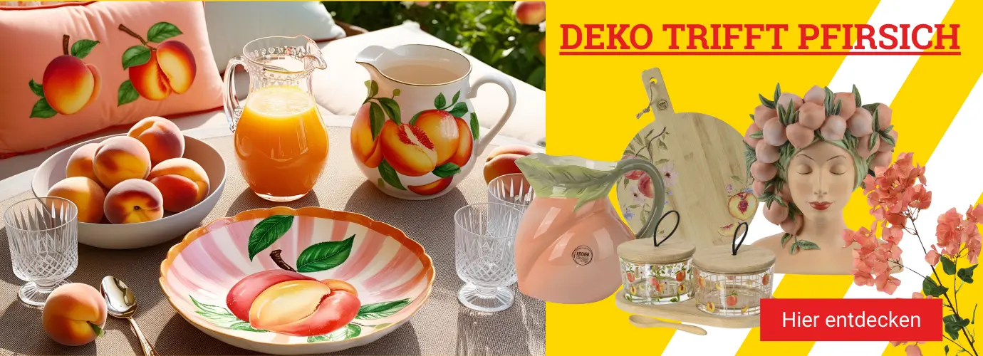 Dekotrend: Deko trifft Pfirsich