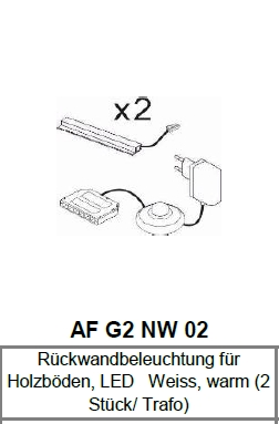 Rückwandbeleuchtungen 2er-Set RAVENNA AF G2 NW 02 Rückwandbeleuchtungen 2er-Set RAVENNA AF G2 NW 02