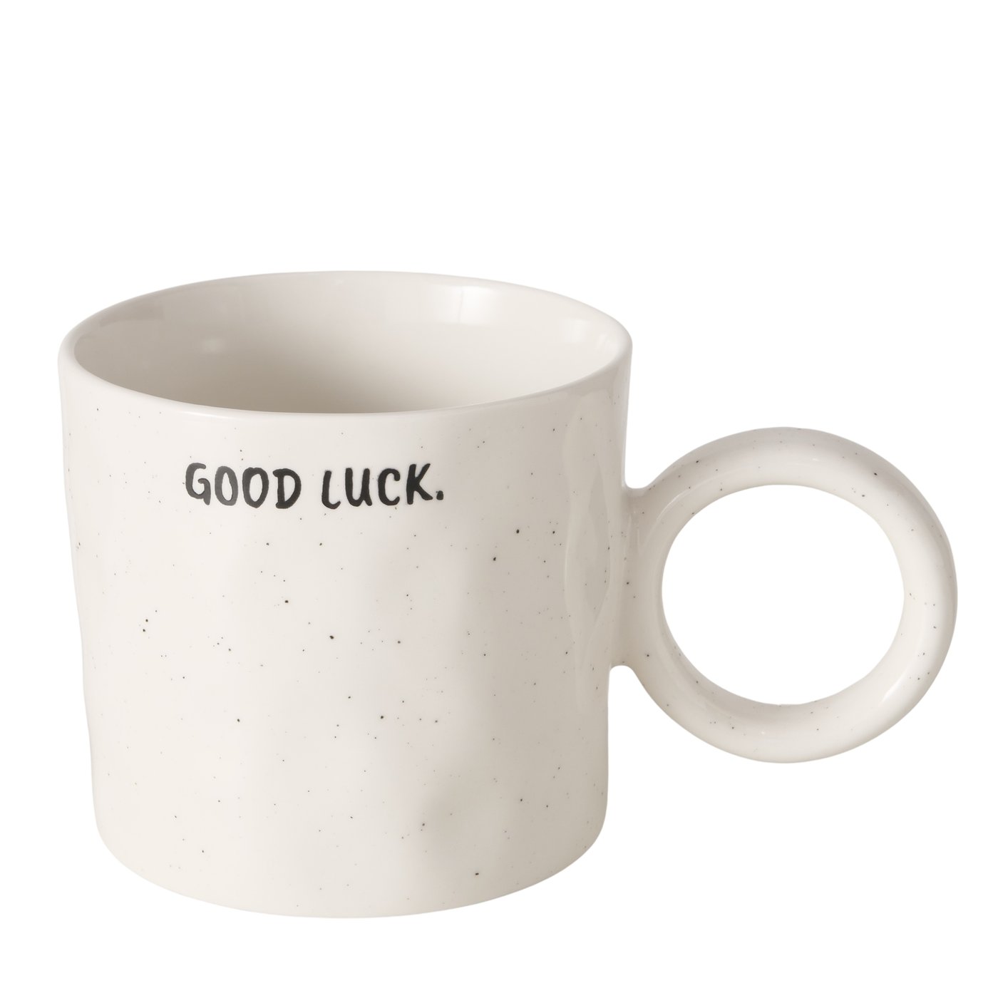 Mug avec anse et inscription GOOD LUCK Mug avec anse et inscription GOOD LUCK