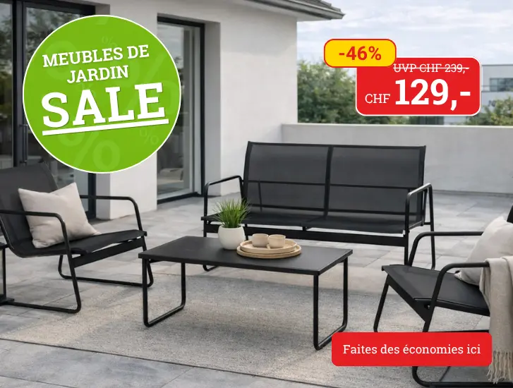 Ensemble de mobilier de jardin de style lounge. Découvrez-le ici