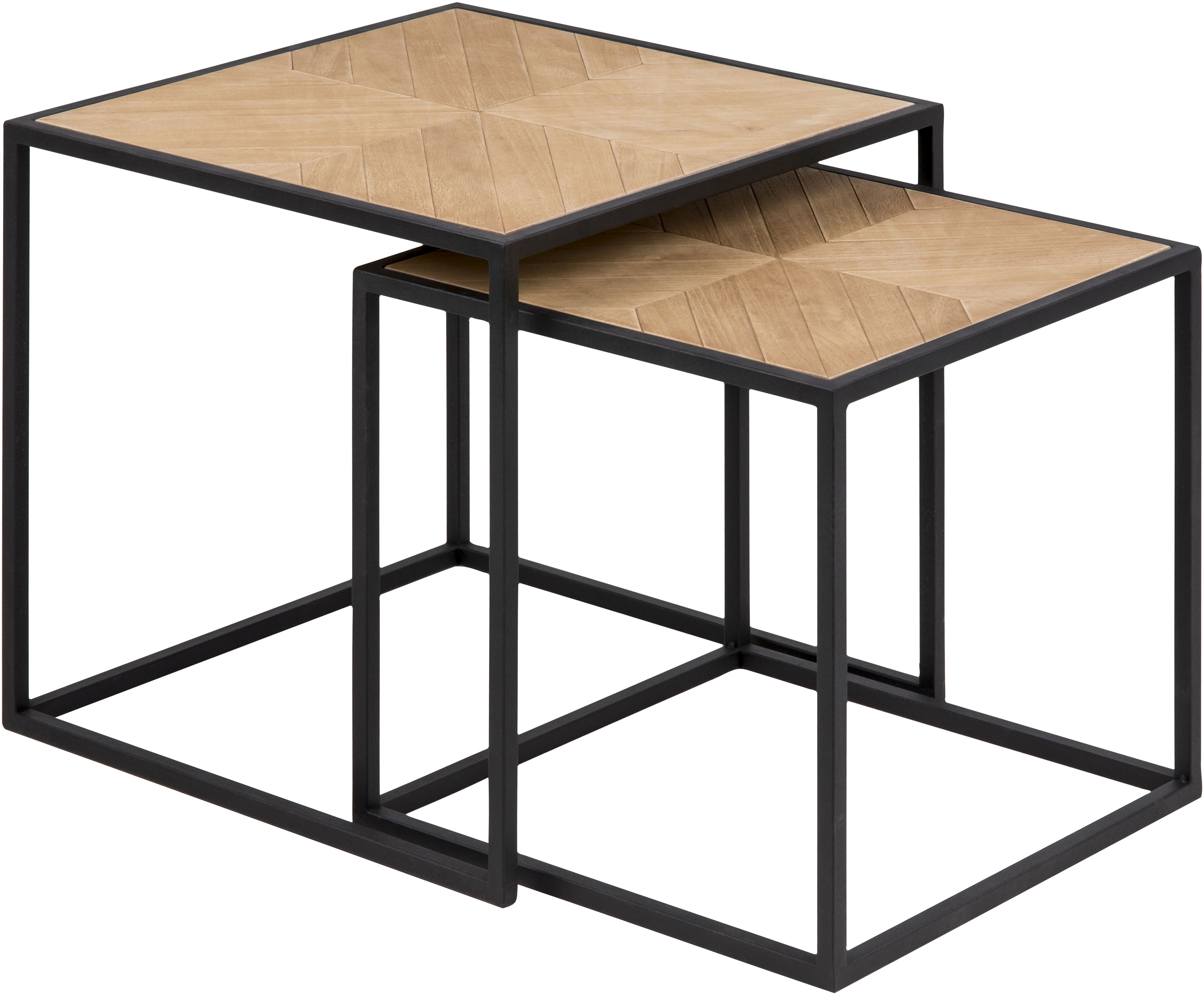 Lot de 2 tables gigognes ORTIZ